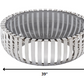 HomeRoots 14" Glass and Stainless Steel Round Coffee Table
