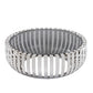 HomeRoots 14" Glass and Stainless Steel Round Coffee Table