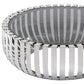 HomeRoots 14" Glass and Stainless Steel Round Coffee Table
