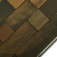 HomeRoots 14" Mosaic Wood Glass and Steel Coffee Table