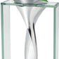 HomeRoots 14 Mouth Blown Crystal Non Tarnish Aluminum and Glass Vase