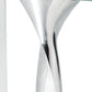 HomeRoots 14 Mouth Blown Crystal Non Tarnish Aluminum and Glass Vase