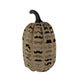 HomeRoots 14" Mustache Burlap Pumpkin Sculpture