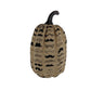 HomeRoots 14" Mustache Burlap Pumpkin Sculpture