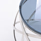 HomeRoots 14" Smoked Glass And Stainless Steel End Table
