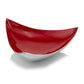 HomeRoots 14" x 14" Buffed And Poppy Red Trigon Tray