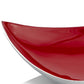 HomeRoots 14" x 14" Buffed And Poppy Red Trigon Tray