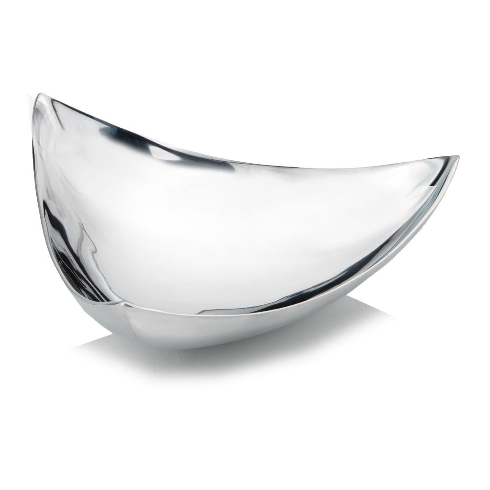 HomeRoots 14" x 14" Buffed Trigon Polished Tray