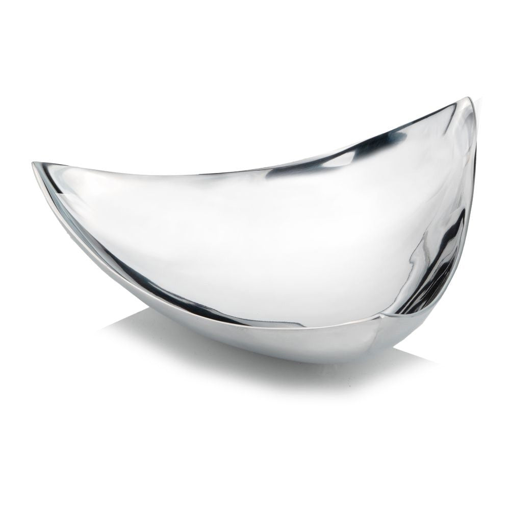 HomeRoots 14" x 14" Buffed Trigon Polished Tray