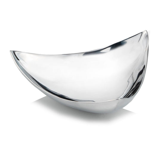 HomeRoots 14" x 14" Buffed Trigon Polished Tray