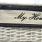 HomeRoots 14" x 17.5" x 19.5" WhiteBlueRectangularWillow Basket Set of 5
