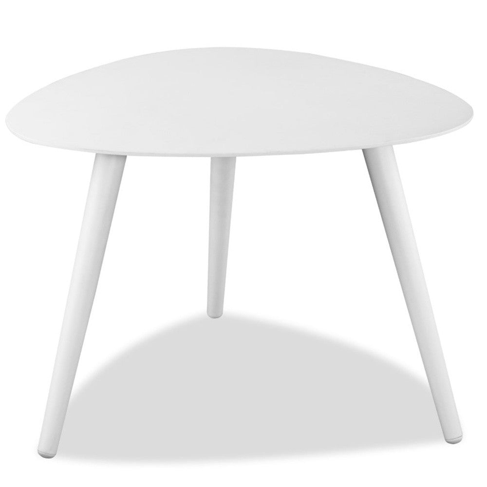 HomeRoots 14"" x 19" x 17" Powder Coated Aluminum Small Side Table