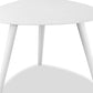 HomeRoots 14"" x 19" x 17" Powder Coated Aluminum Small Side Table