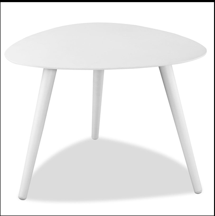 HomeRoots 14"" x 19" x 17" Powder Coated Aluminum Small Side Table