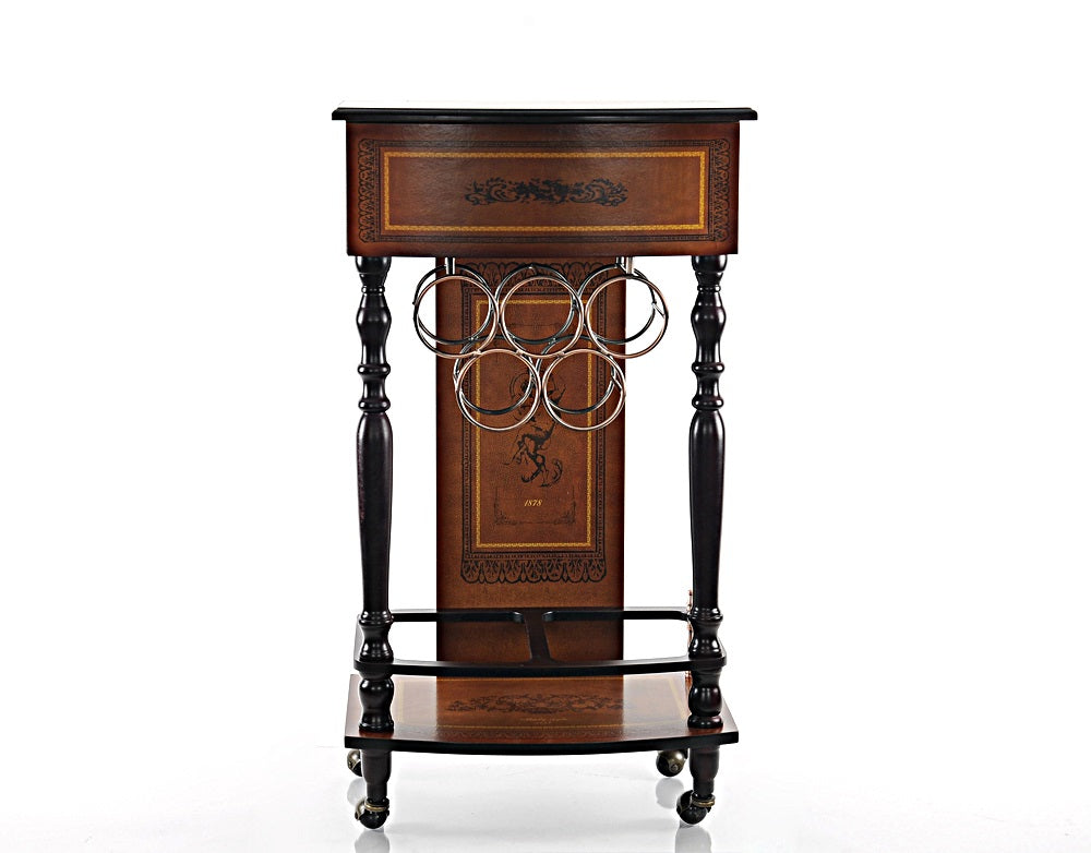 HomeRoots 14" x 20" x 36" Wine Cabinet