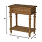 HomeRoots 14" x 24" x 30" Pastoral Loft Designed Wooden End Table With 1 Drawer in Brown Finish