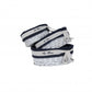 HomeRoots 14.5" x 20" x 23" WhiteBlueOvalWillow Basket Set of 5