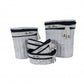 HomeRoots 14.5" x 20" x 23" WhiteBlueOvalWillow Basket Set of 5
