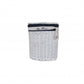 HomeRoots 14.5" x 20" x 23" WhiteBlueOvalWillow Basket Set of 5