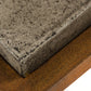 HomeRoots 15' Concrete and Metal Coffee Table