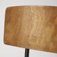 HomeRoots 15" Faux Leather Side Chair in Brown Finish