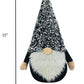 HomeRoots 15" Glittery Black and White Sparkle Gnome