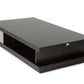 HomeRoots 15" Oak and Grey Gloss Veneer Coffee Table