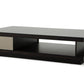 HomeRoots 15" Oak and Grey Gloss Veneer Coffee Table