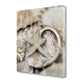 HomeRoots 15" Sandy Starfish and Seashells 1 Giclee Wrap Canvas Wall Art