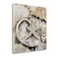 HomeRoots 15" Sandy Starfish and Seashells 2 Giclee Wrap Canvas Wall Art