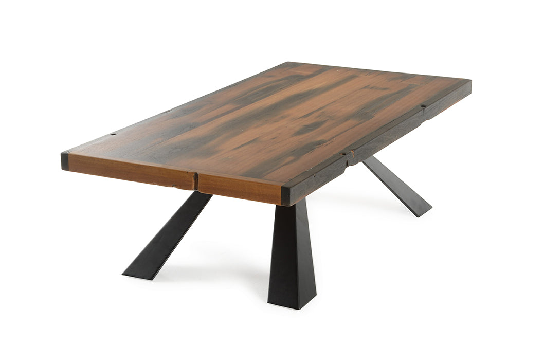 HomeRoots 15" Ship Wood and Metal Coffee Table in Brown Finish