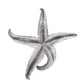 HomeRoots 15' Silver Pewter Textured Starfish Wall Art