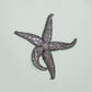 HomeRoots 15' Silver Pewter Textured Starfish Wall Art