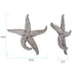 HomeRoots 15' Silver Pewter Textured Starfish Wall Art