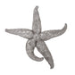 HomeRoots 15' Silver Pewter Textured Starfish Wall Art