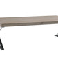 HomeRoots 15" Veneer and Steel Coffee Table in Antique Ash Finish
