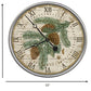 HomeRoots 15" Vintage Douglas Fir Pine Sprig Wall Clock
