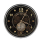 HomeRoots 15" Vintage Look Black Wall Clock