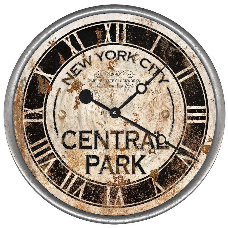 HomeRoots 15" Vintage NYC Central Park Wall Clock