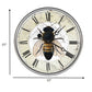 HomeRoots 15" Vintage Rustic Bumbel Bee Wall Clock