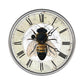 HomeRoots 15" Vintage Rustic Bumbel Bee Wall Clock