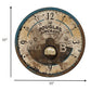 HomeRoots 15" Vintage Teal Aviator's Wall Clock