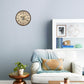 HomeRoots 15" Vintage Wedgwood Blue and Taupe Wall Clock
