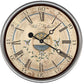 HomeRoots 15" Vintage Wedgwood Blue and Taupe Wall Clock