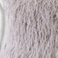 HomeRoots 15" x 15" x 2" Gray Brisa Sheepskin Square Chair Pad
