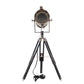 HomeRoots 15.5" x 15.5" x 29" Alum Spot Light On Wooden Stand