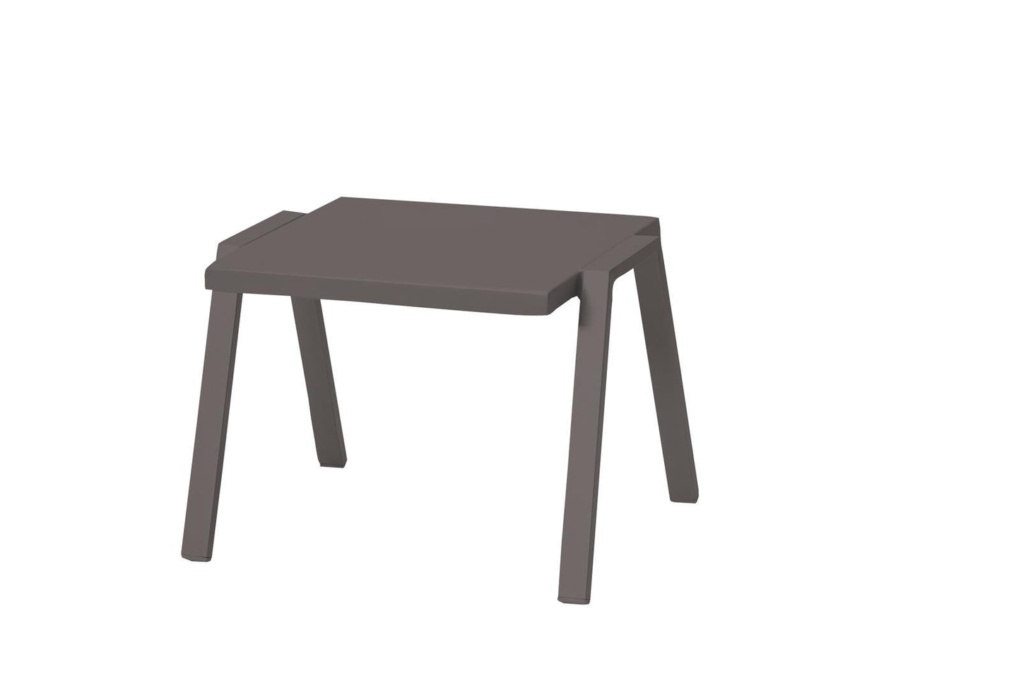 HomeRoots 16" Aluminum End Table in Taupe Finish