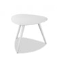 HomeRoots 16" Aluminum End Table in White Finish