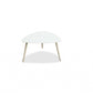 HomeRoots 16" Aluminum End Table in White Finish