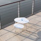 HomeRoots 16" Aluminum End Table in White Finish
